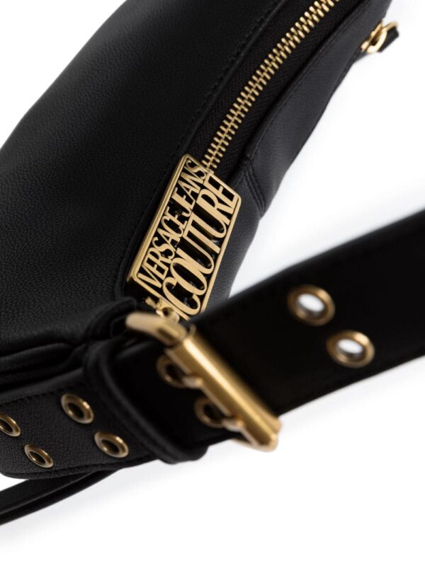 Versace Jeans Couture logo-lettering faux-leather shoulder bag - Image 5