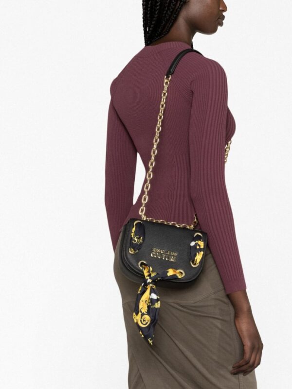 Versace Jeans Couture Barocco-print scarf shoulder bag - Image 3