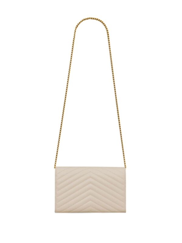 Saint Laurent Cassandre Envelope leather chain wallet - Image 2