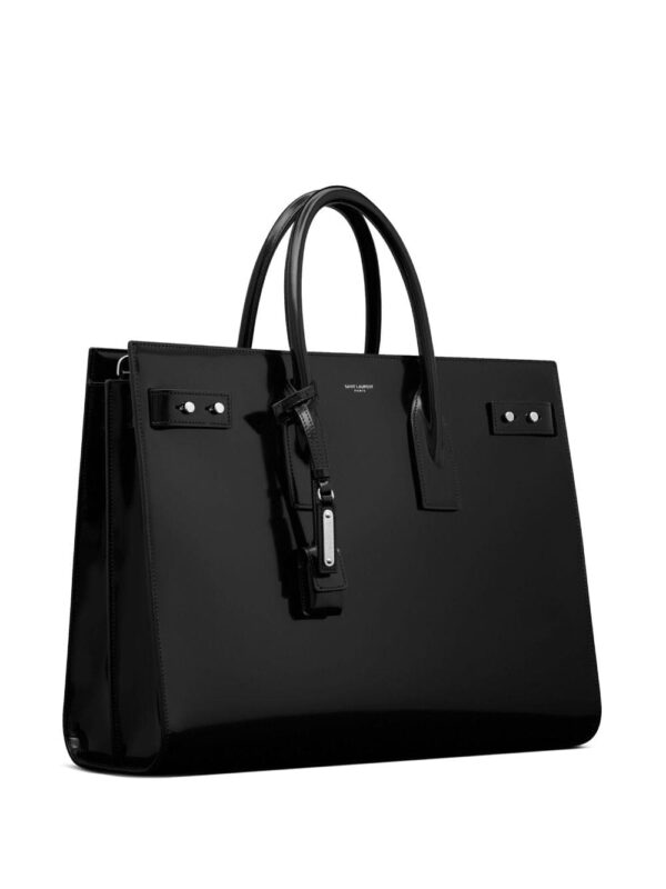 Saint Laurent large Sac de Jour patent-leather tote bag - Image 3