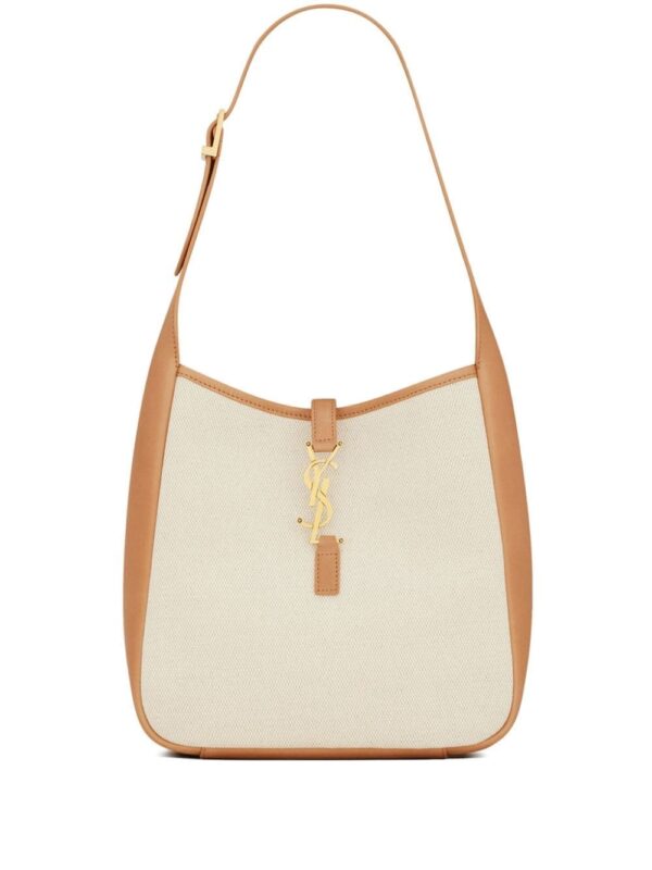 Saint Laurent Le 5 à 7 monogram-plaque shoulder bag