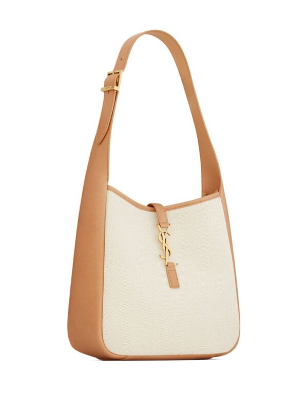Saint Laurent Le 5 à 7 monogram-plaque shoulder bag - Image 4