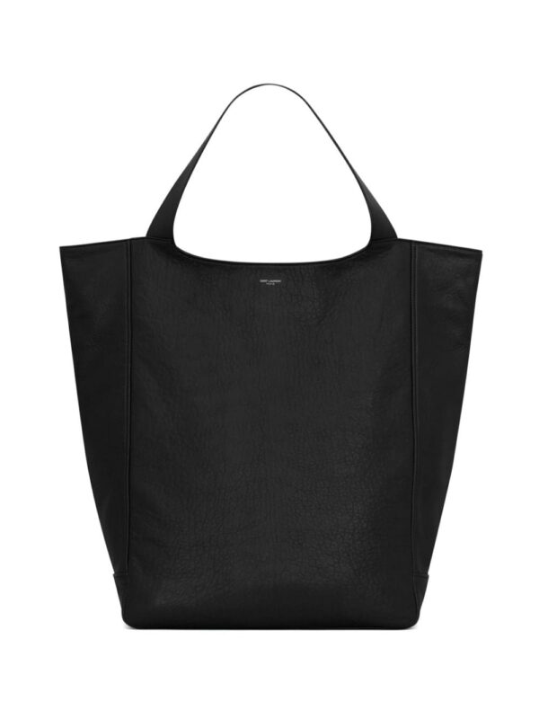 Saint Laurent logo-patch tote bag