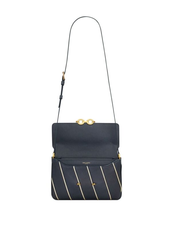Saint Laurent Le Maillon striped shoulder bag - Image 5