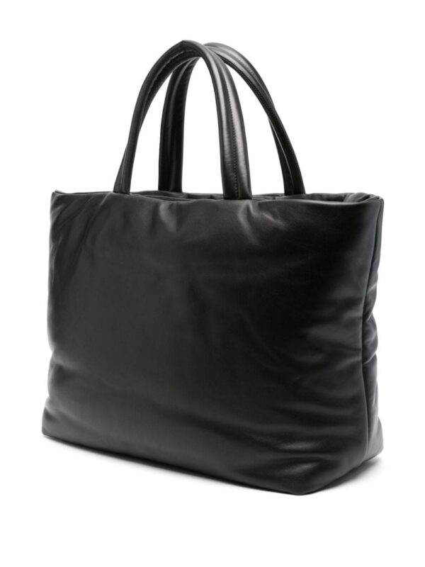 Saint Laurent logo-debossed leather tote bag - Image 3