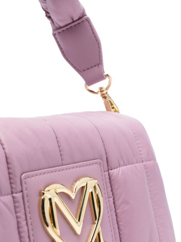 Love Moschino logo-plaque padded crossbody bag - Image 5
