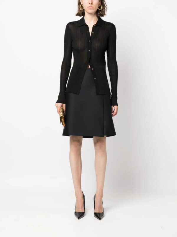 TOM FORD  fine ribbed polo-collar shirt - Image 2