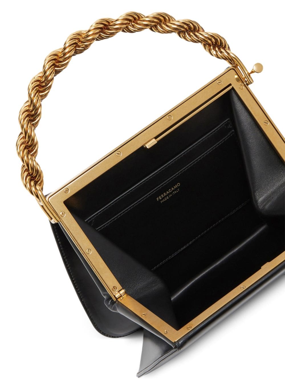 Ferragamo medium Semi-rigid leather tote bag - Image 5