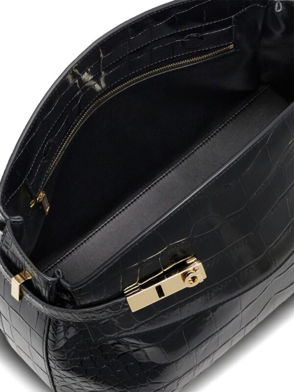 Ferragamo Large Pouch Gancini-buckle clutch bag - Image 5