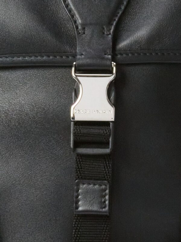 Ralph Lauren Purple Label medium foldover-top leather backpack - Image 6