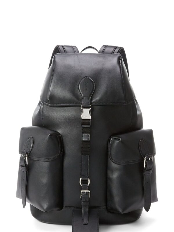 Ralph Lauren Purple Label medium foldover-top leather backpack