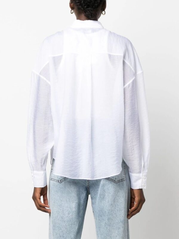 Calvin Klein  semi-sheer button-up shirt - Image 4