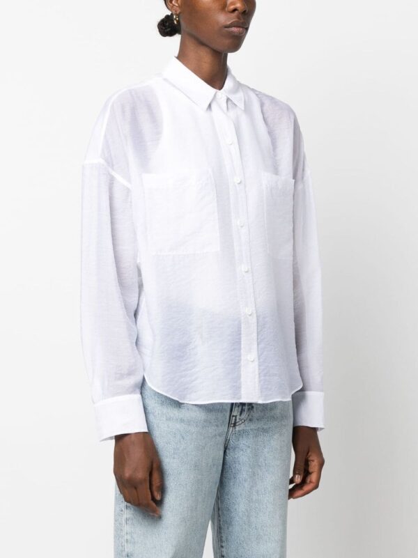 Calvin Klein  semi-sheer button-up shirt - Image 3