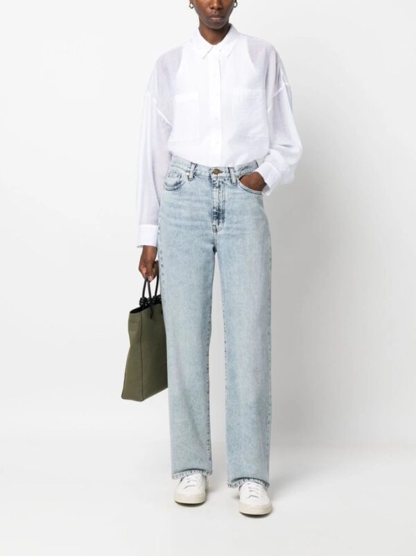 Calvin Klein  semi-sheer button-up shirt - Image 2