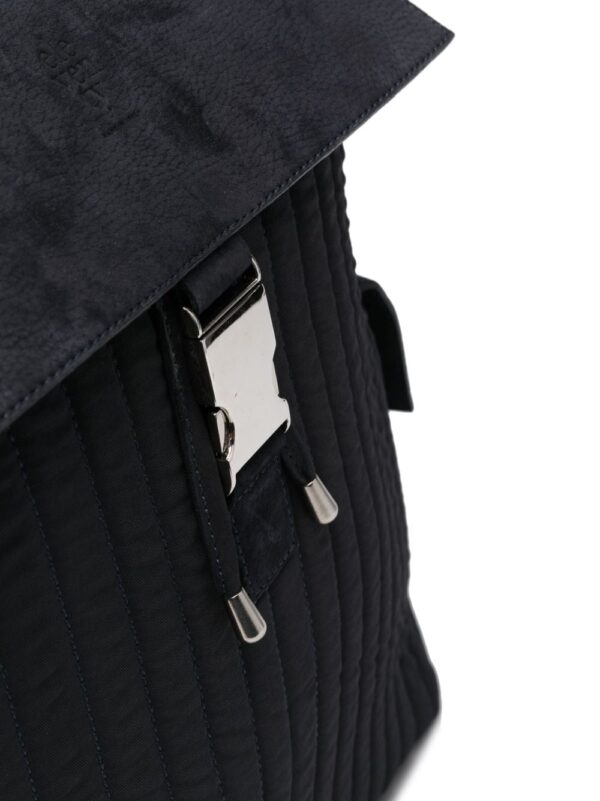 Eleventy embossed-logo suede backpack - Image 4