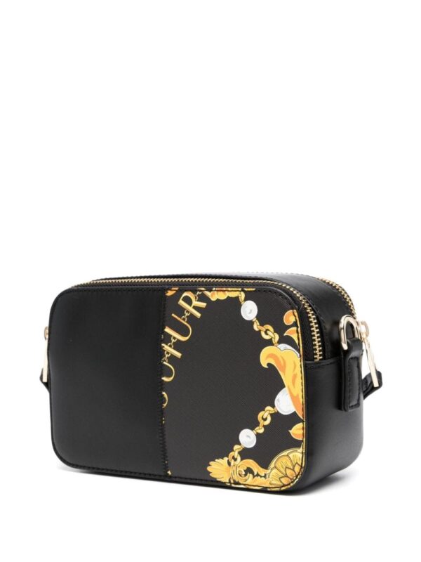 Versace Jeans Couture logo-lettering Barocco-print crossbody bag - Image 3
