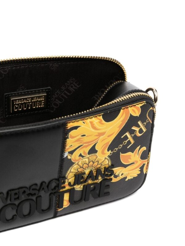 Versace Jeans Couture logo-lettering Barocco-print crossbody bag - Image 5
