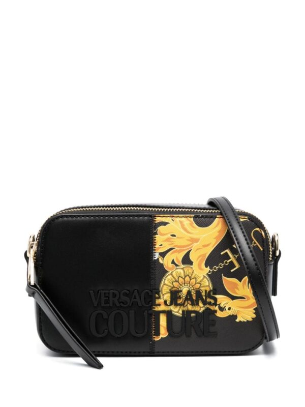 Versace Jeans Couture logo-lettering Barocco-print crossbody bag