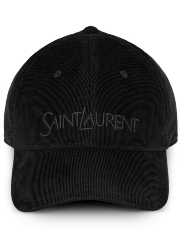Saint Laurent logo-embroidered cotton cap