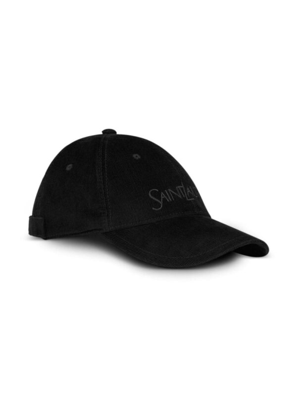 Saint Laurent logo-embroidered cotton cap - Image 2