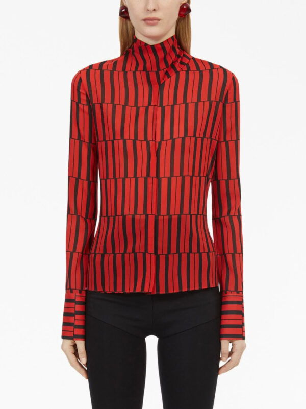 Ferragamo  stripe-print long-sleeve shirt - Image 3