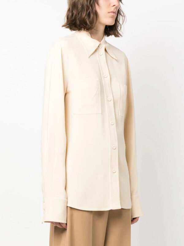 Stella McCartney  pointed-collar button-up shirt - Image 3
