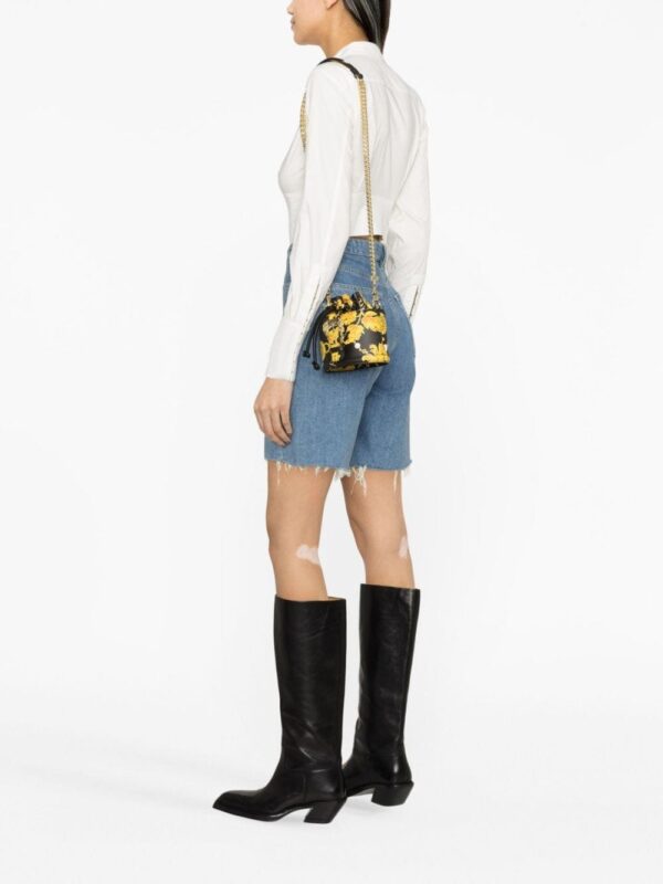 Versace Jeans Couture Chain Couture-print bucket bag - Image 2
