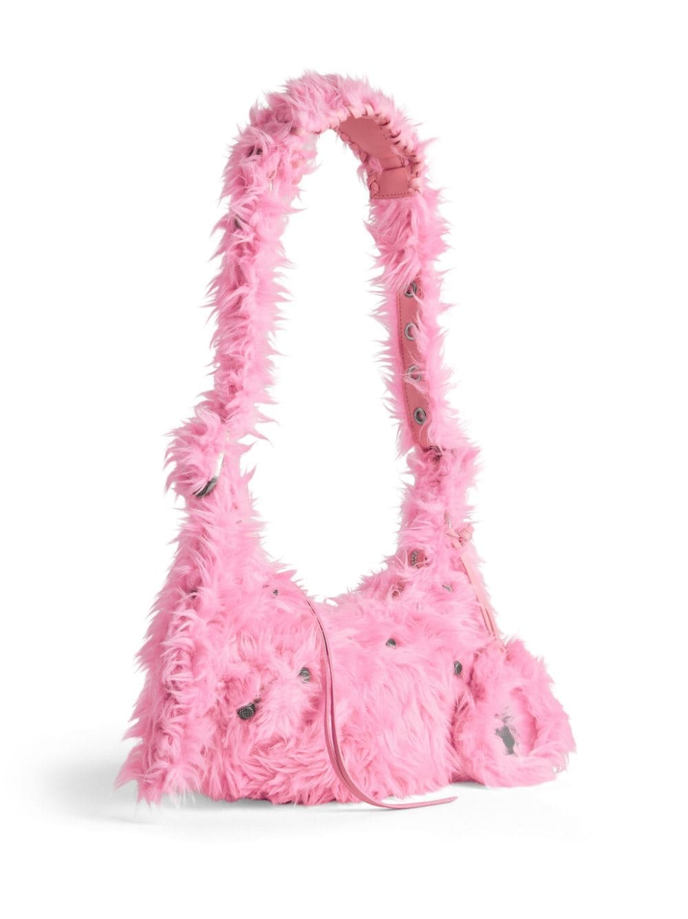 Balenciaga Le Cagole XS faux-fur shoulder bag - Image 5