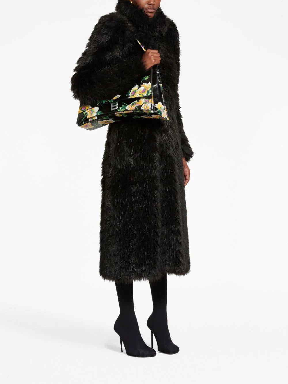 Balenciaga large Crush Sling floral-print shoulder bag - Image 2