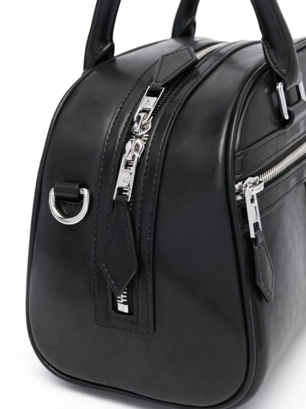 Kenzo logo-plaque faux-leather tote bag - Image 4