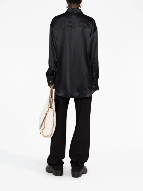 Stella McCartney  pearl-print silk shirt - Image 4