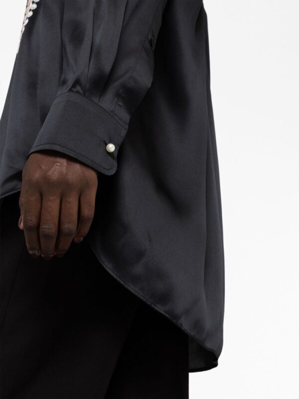 Stella McCartney  pearl-print silk shirt - Image 3