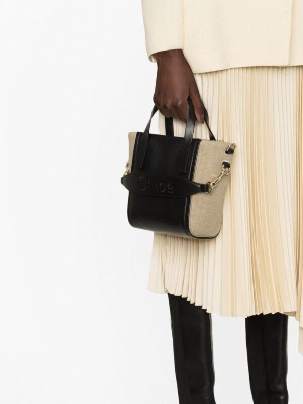 Chloé small Chloé Sense panelled tote bag - Image 3