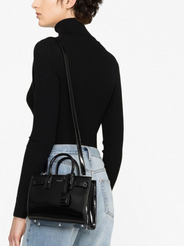 Saint Laurent Sac De Jour patent leather handbag - Image 3