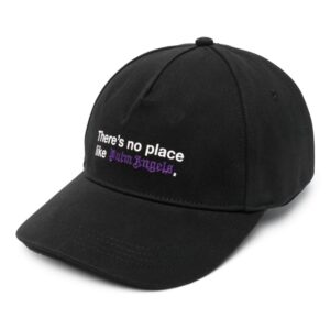 Palm Angels logo-embroidered cotton cap