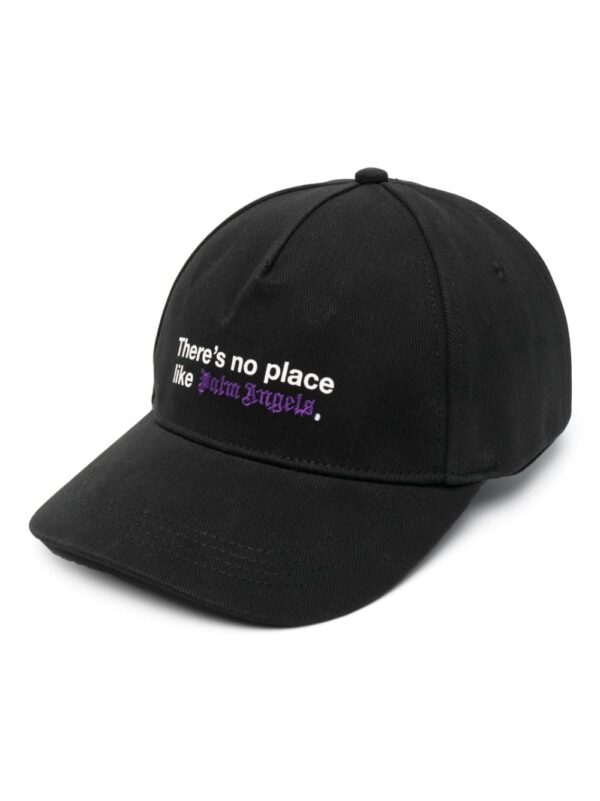 Palm Angels logo-embroidered cotton cap