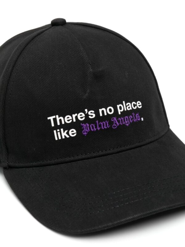 Palm Angels logo-embroidered cotton cap - Image 2