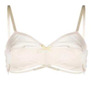 Maison Margiela  bow-detail mesh bra