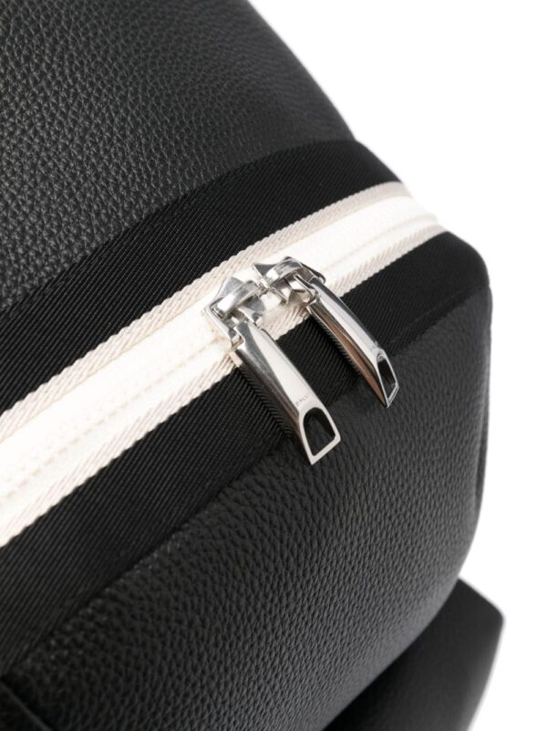 Bally debossed-logo pebbled-leather backpack - Image 4