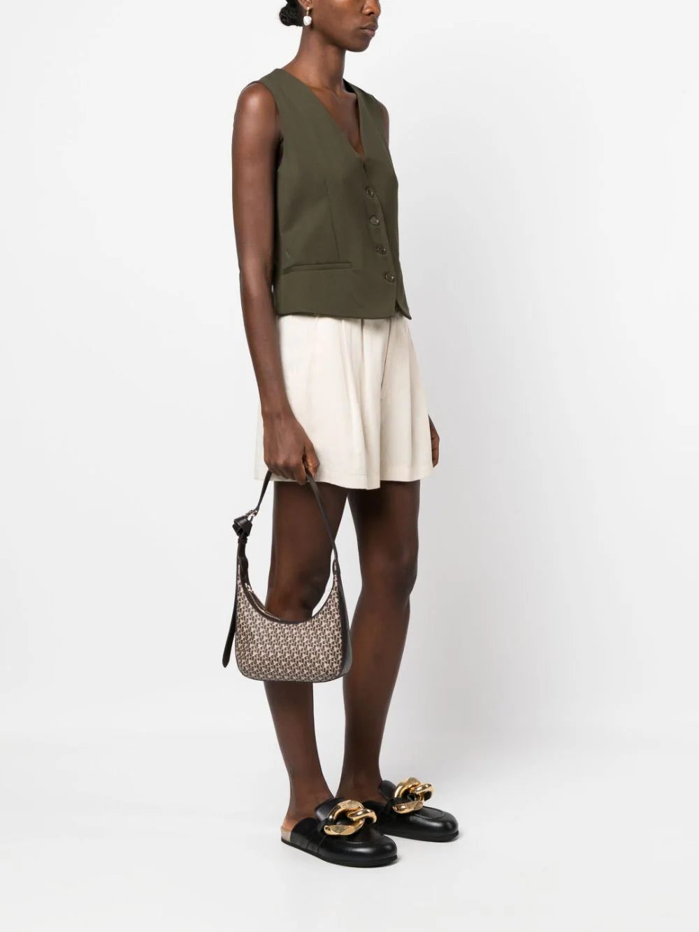 Claudie Pierlot Andrea monogram-pattern shoulder bag - Image 2