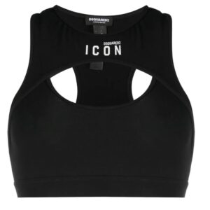 DSQUARED2 Be Icon cut-out sports bra