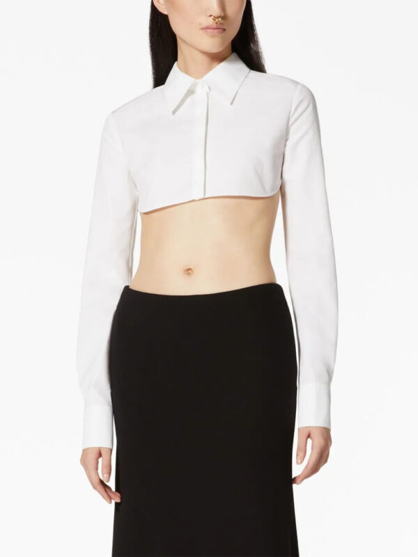 Valentino Garavani  Compact Popeline cropped shirt - Image 3