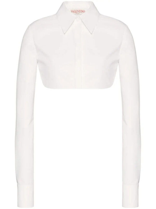 Valentino Garavani  Compact Popeline cropped shirt