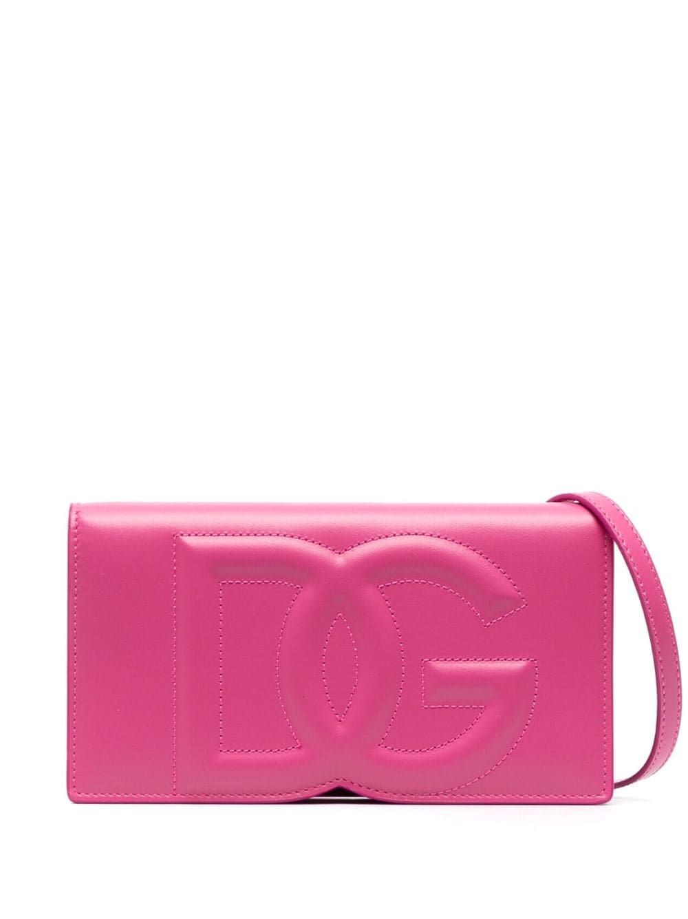Dolce & Gabbana logo-embossed leather crossbody bag