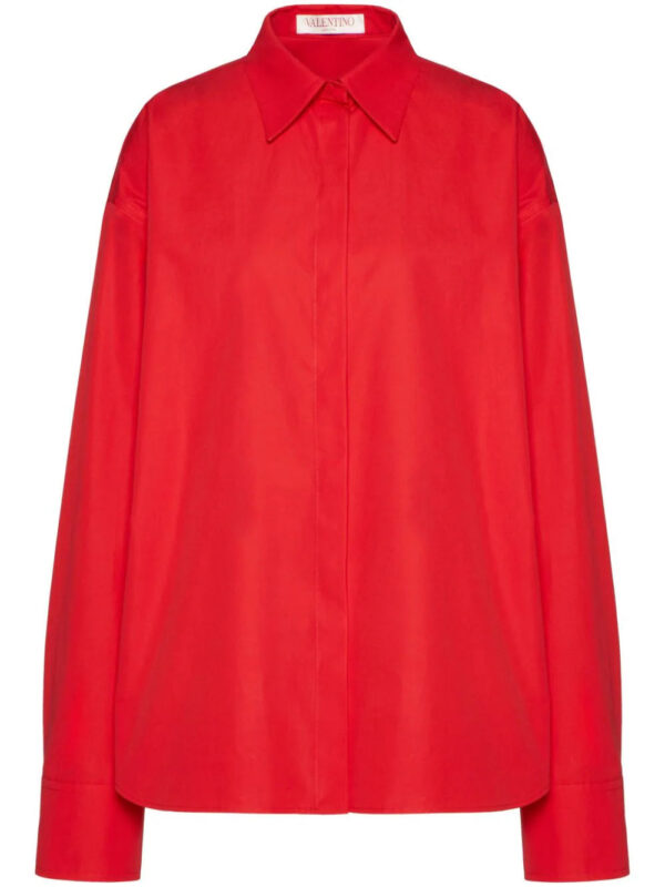 Valentino Garavani  long-sleeved cropped shirt