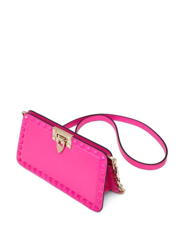 Valentino Garavani Rockstud leather clutch bag - Image 5