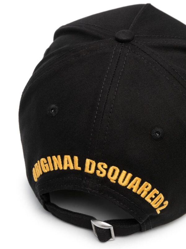 DSQUARED2 logo-patch cotton baseball cap - Image 2