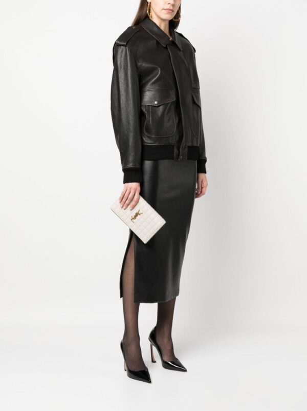 Saint Laurent Cassandre matelassé leather clutch - Image 2
