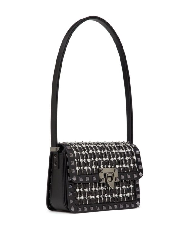 Valentino Garavani small Rockstud23 embroidered shoulder bag - Image 4