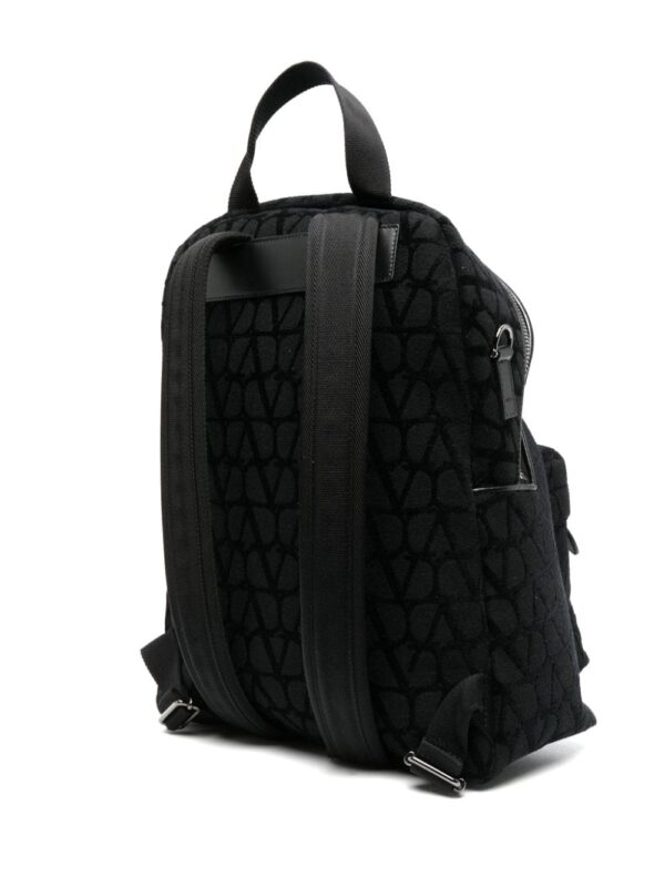 Valentino Garavani Toile Iconographe leather-trim backpack - Image 3